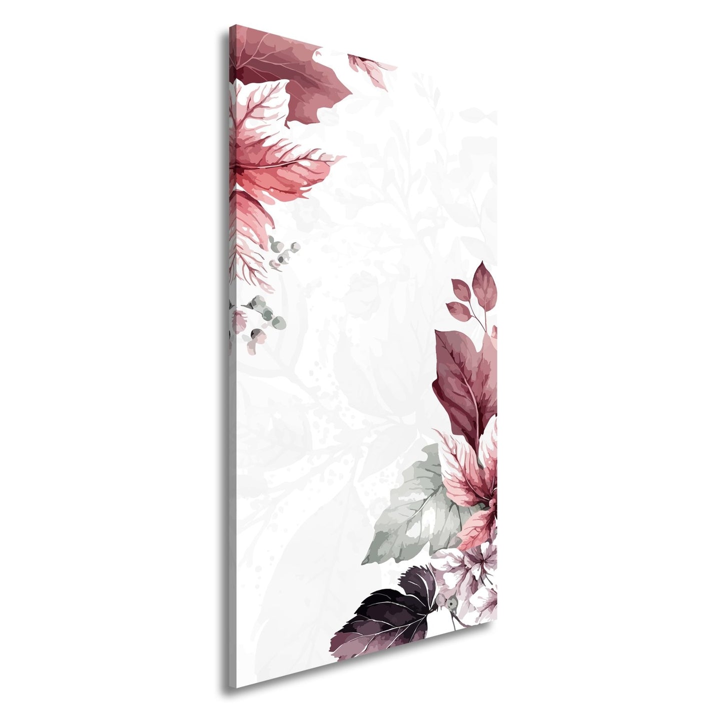 Leinwandbild Zarte florale Aquarelle in sanftem Rosa und Creme - deyoli