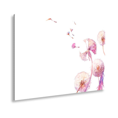 Leinwandbild Zarte Pusteblumen tanzen im Hauch der Aquarellträume. - deyoli