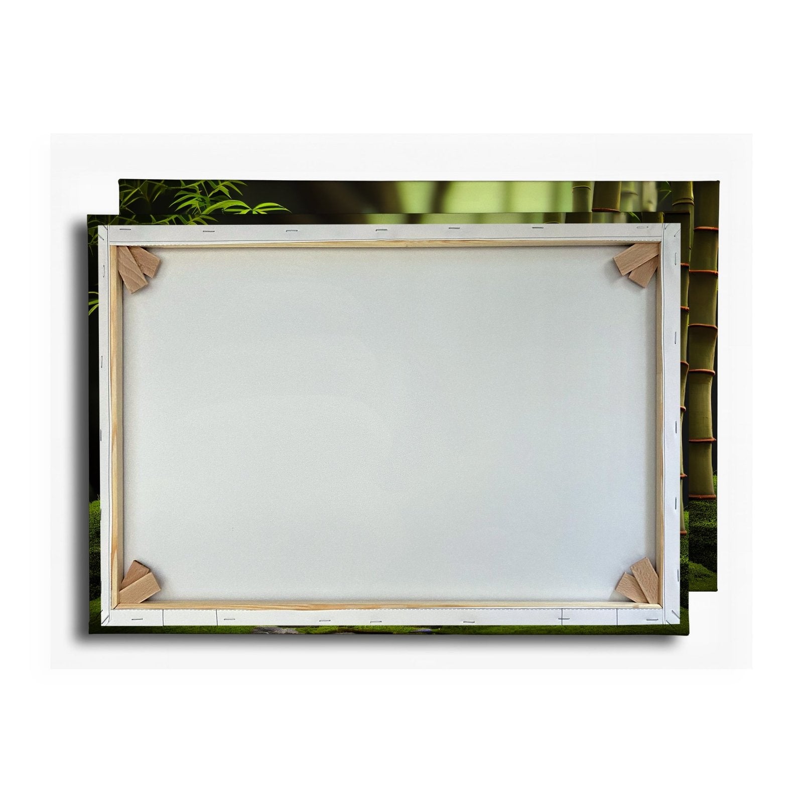 Leinwandbild Zen - Magie – Steine und Bambus in perfekter Harmonie. - deyoli
