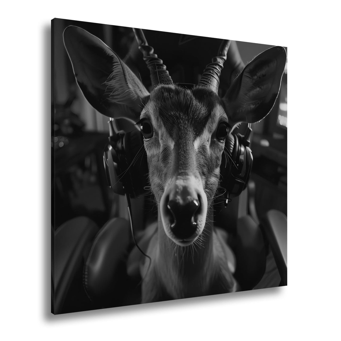 Leinwandbild Zocker - Antilope – wild im Spiel, klug im Kopf. - deyoli