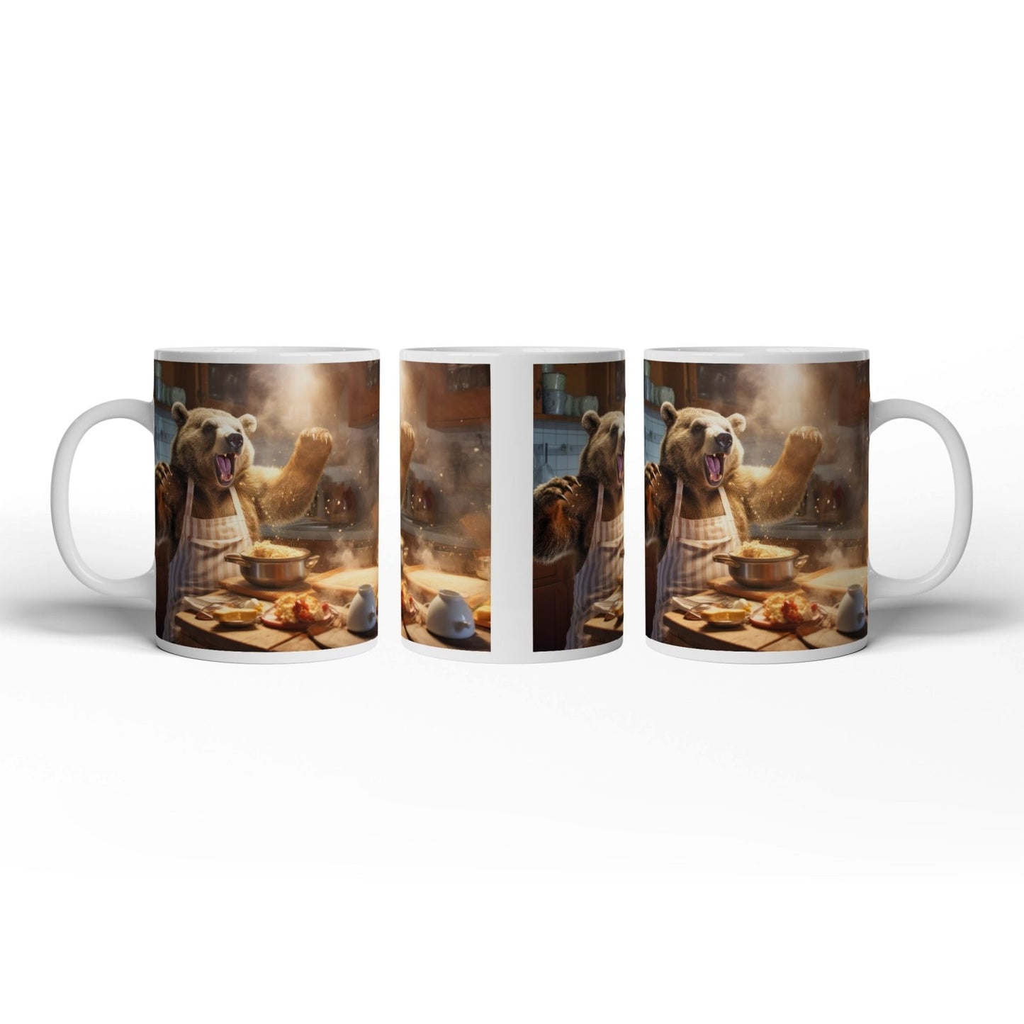 Motivtasse Bärenstarker Koch – Chaos trifft Kulinarik mit Brüllfaktor. - deyoli