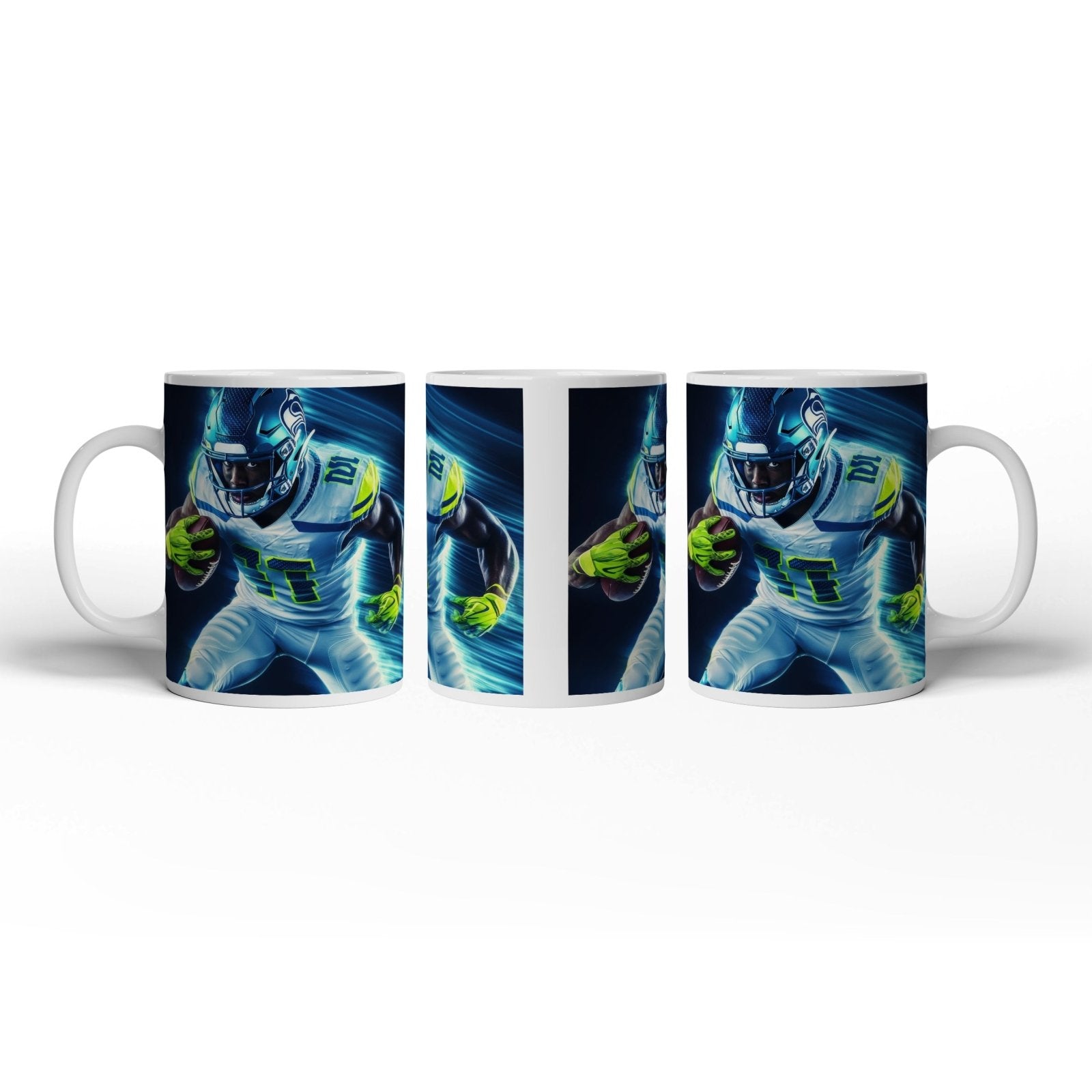 Motivtasse Blitzschnell und entschlossen – Football - Energie pur. - deyoli