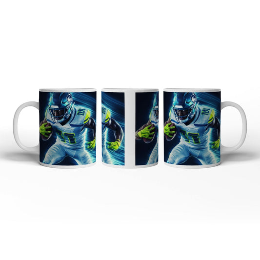 Motivtasse Blitzschnell und entschlossen – Football - Energie pur. - deyoli