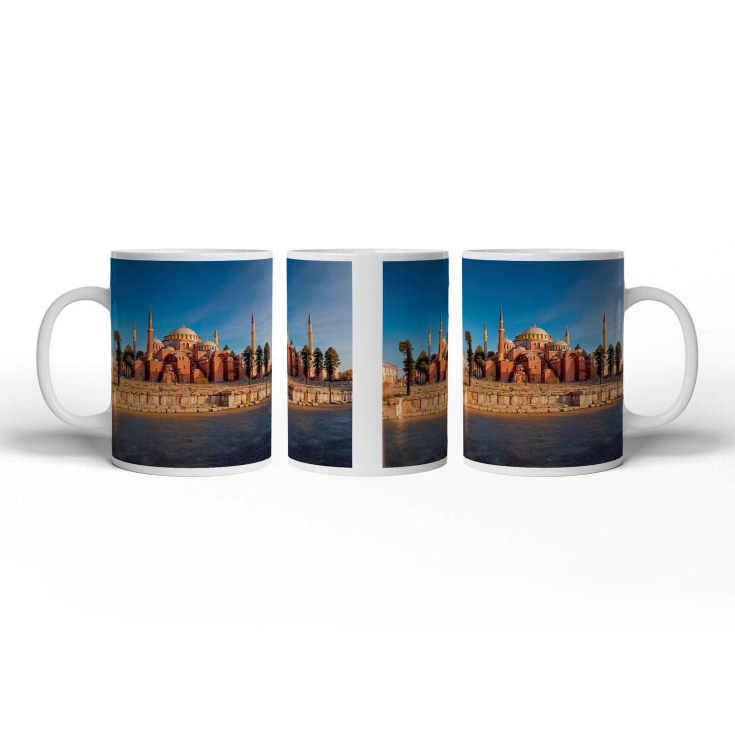 Motivtasse Byzantinische Pracht – die Hagia Sophia im Abendlicht. - deyoli