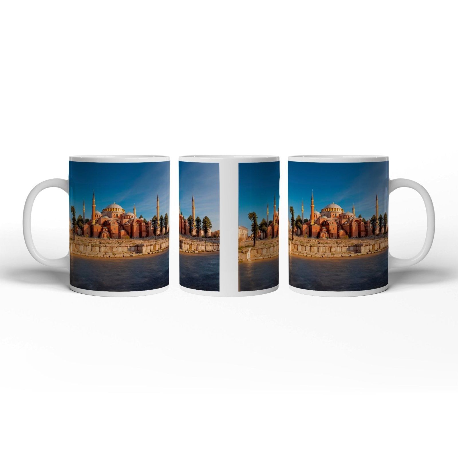 Motivtasse Byzantinische Pracht – die Hagia Sophia im Abendlicht. - deyoli