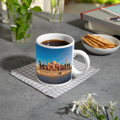 Motivtasse Byzantinische Pracht – die Hagia Sophia im Abendlicht. - deyoli