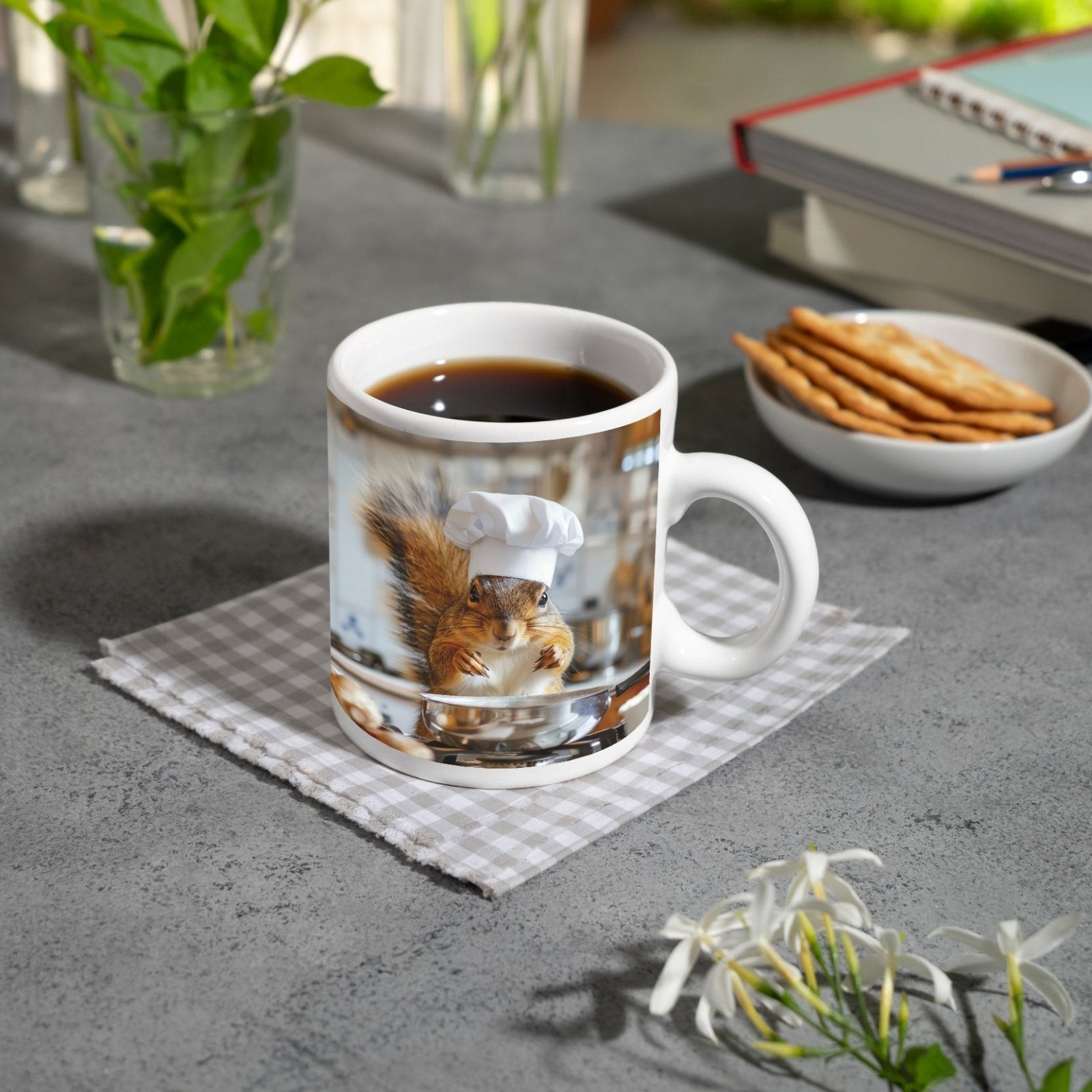 Motivtasse Chefkoch Eichhörnchen – klein, flink und voller Geschmack. - deyoli