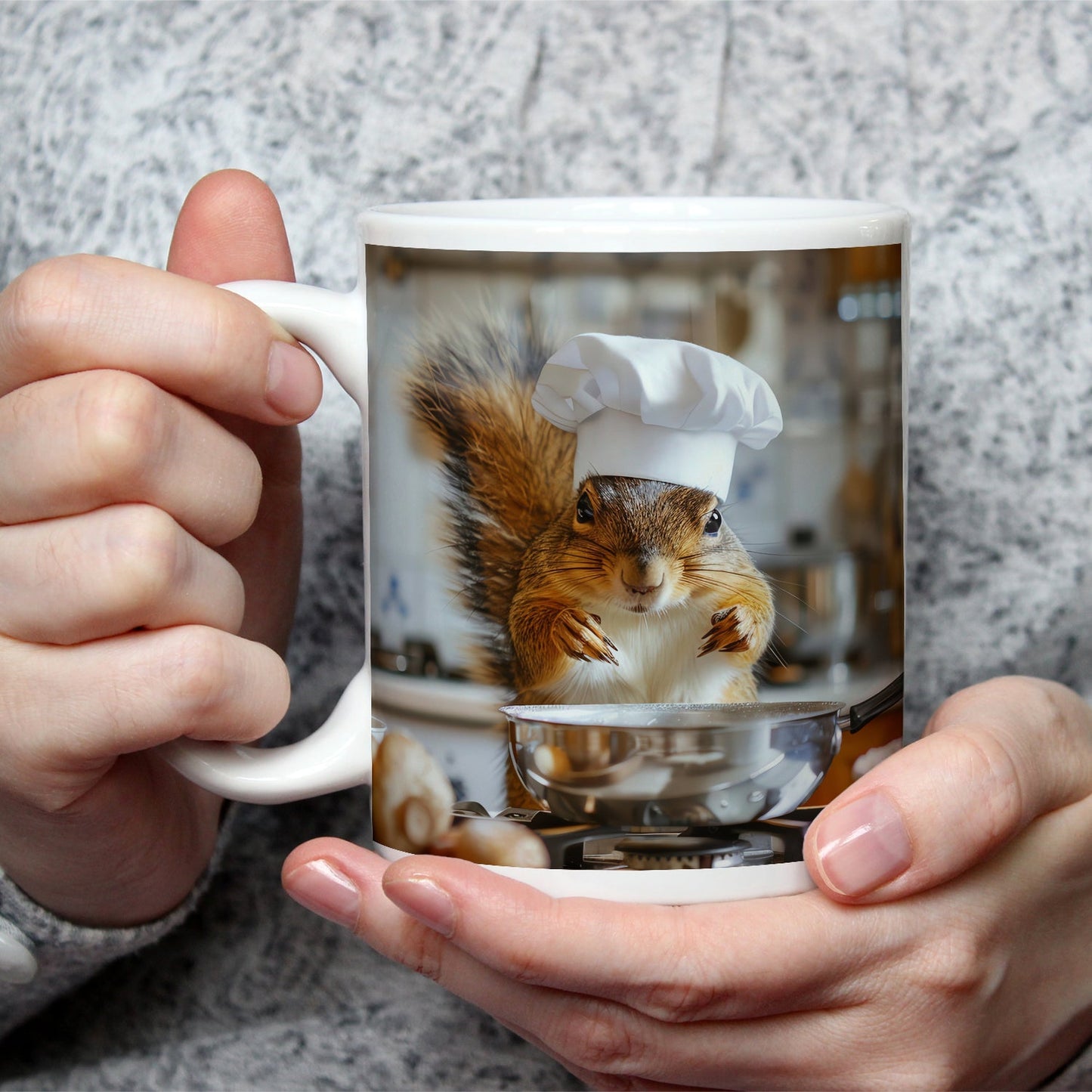 Motivtasse Chefkoch Eichhörnchen – klein, flink und voller Geschmack. - deyoli