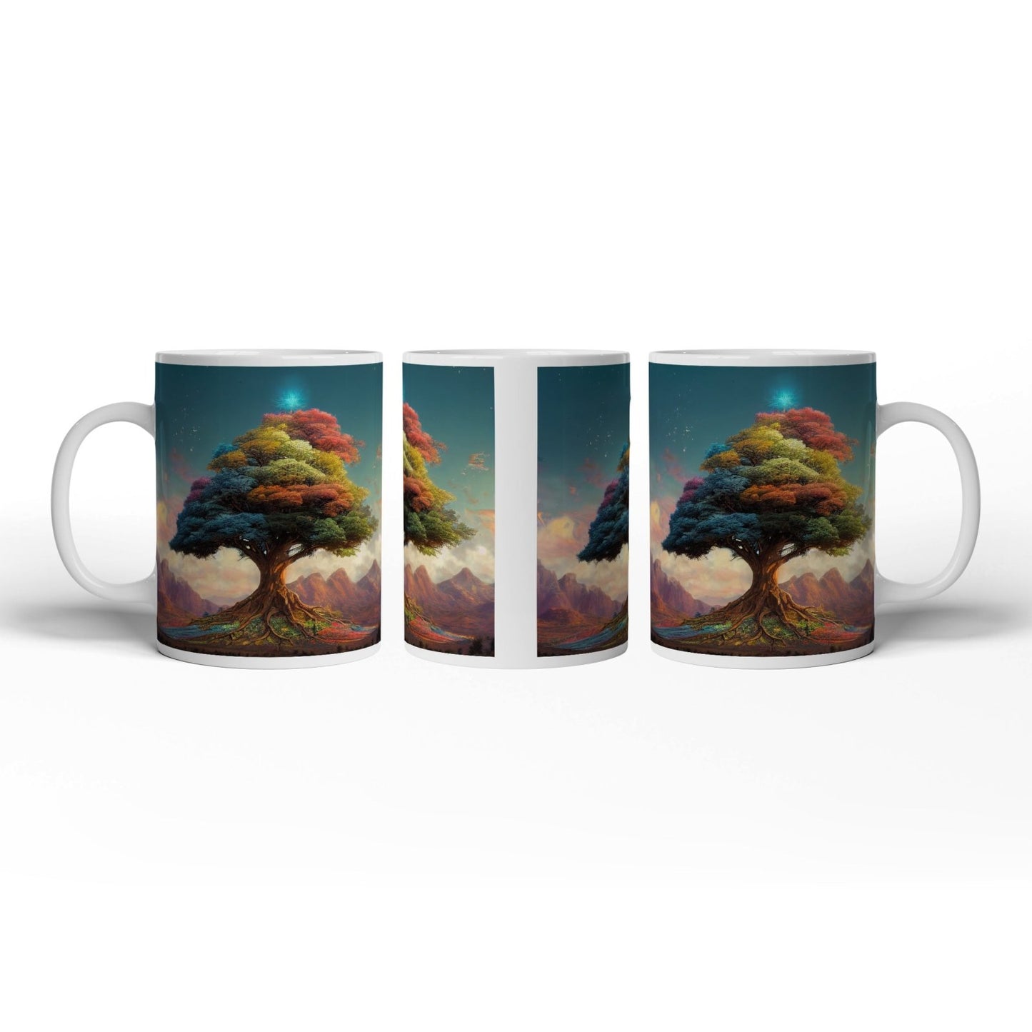 Motivtasse Der Baum der Farben – ein Märchen aus Licht und Leben. - deyoli