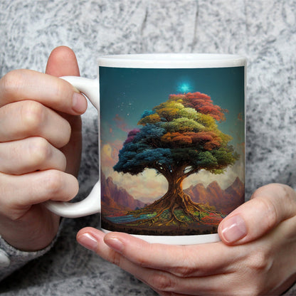 Motivtasse Der Baum der Farben – ein Märchen aus Licht und Leben. - deyoli
