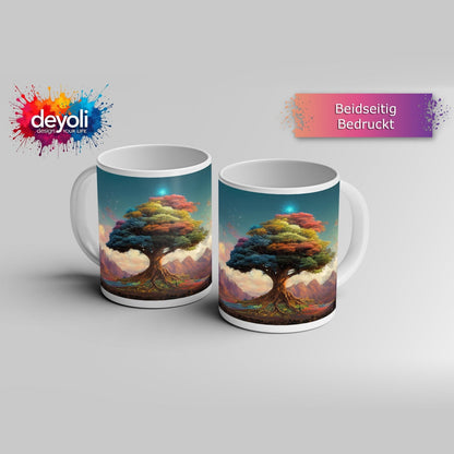 Motivtasse Der Baum der Farben – ein Märchen aus Licht und Leben. - deyoli