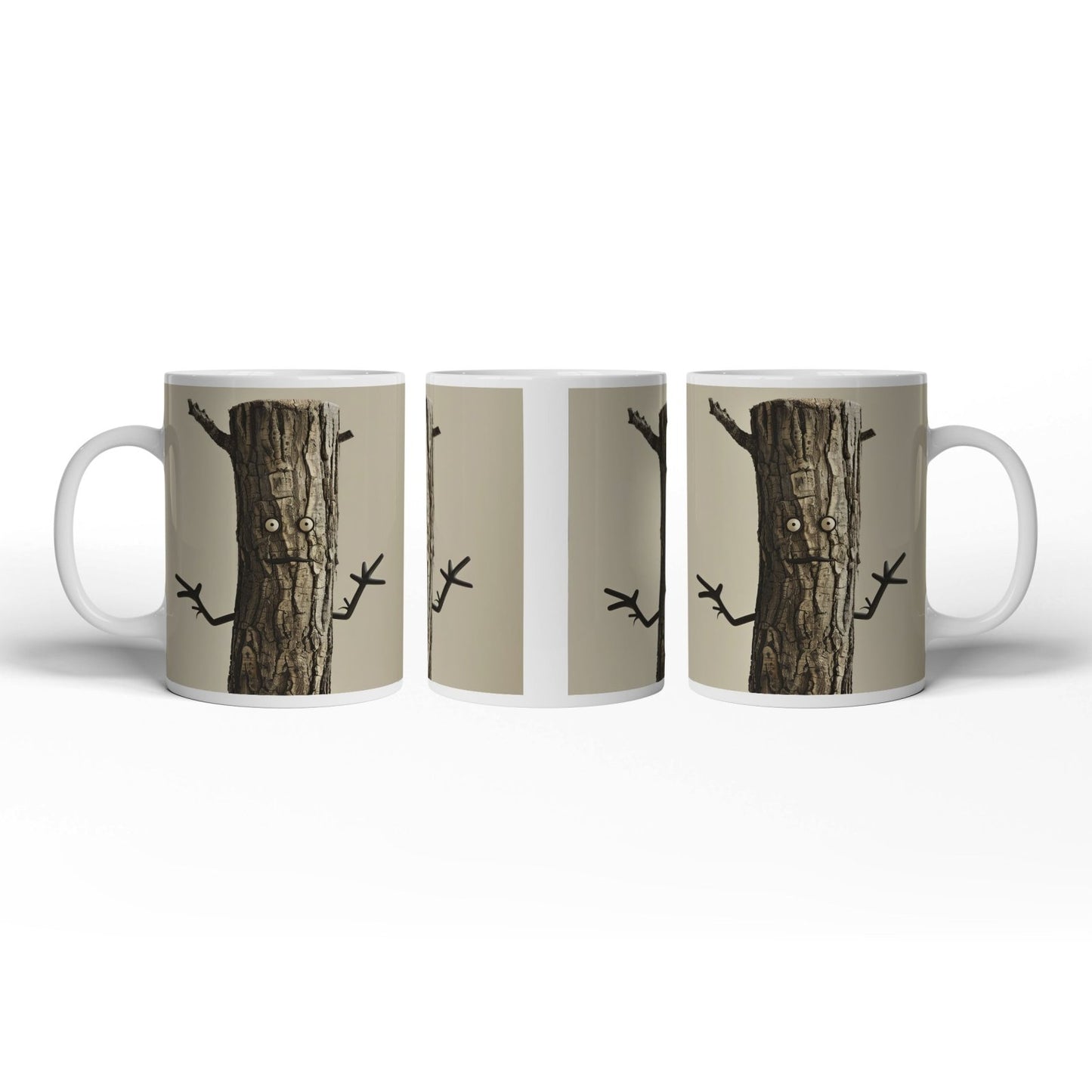 Motivtasse Ein Baumstamm mit Charme – Natur trifft auf Humor. - deyoli
