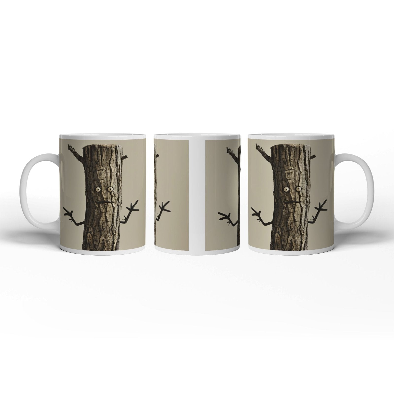 Motivtasse Ein Baumstamm mit Charme – Natur trifft auf Humor. - deyoli