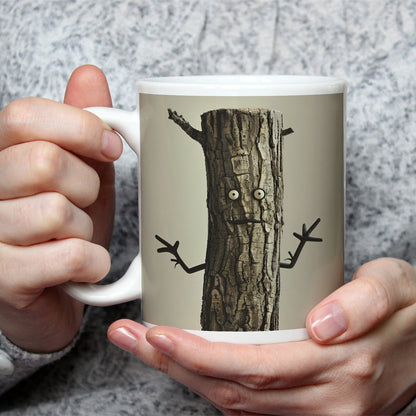 Motivtasse Ein Baumstamm mit Charme – Natur trifft auf Humor. - deyoli