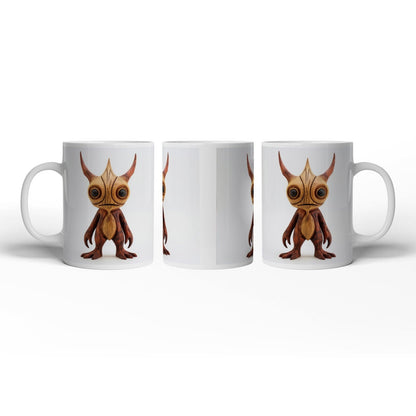 Motivtasse Ein hölzernes Wesen mit großen Augen und sanfter Seele. - deyoli