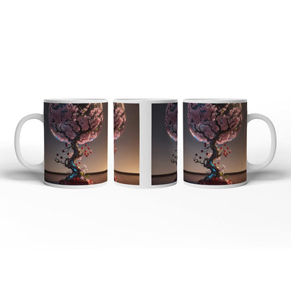 Motivtasse Ein Kirschbaum gefangen in gläserner Poesie. - deyoli