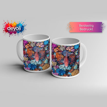 Motivtasse Ein Korallenmeer in Farbenrausch und Formenpracht. - deyoli