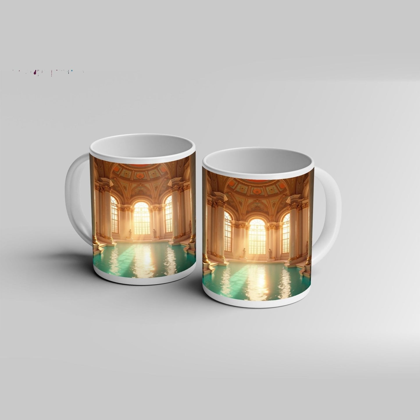 Motivtasse Ein Palast aus Licht, Marmor und glitzerndem Wasser. - deyoli