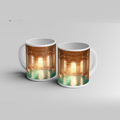 Motivtasse Ein Palast aus Licht, Marmor und glitzerndem Wasser. - deyoli