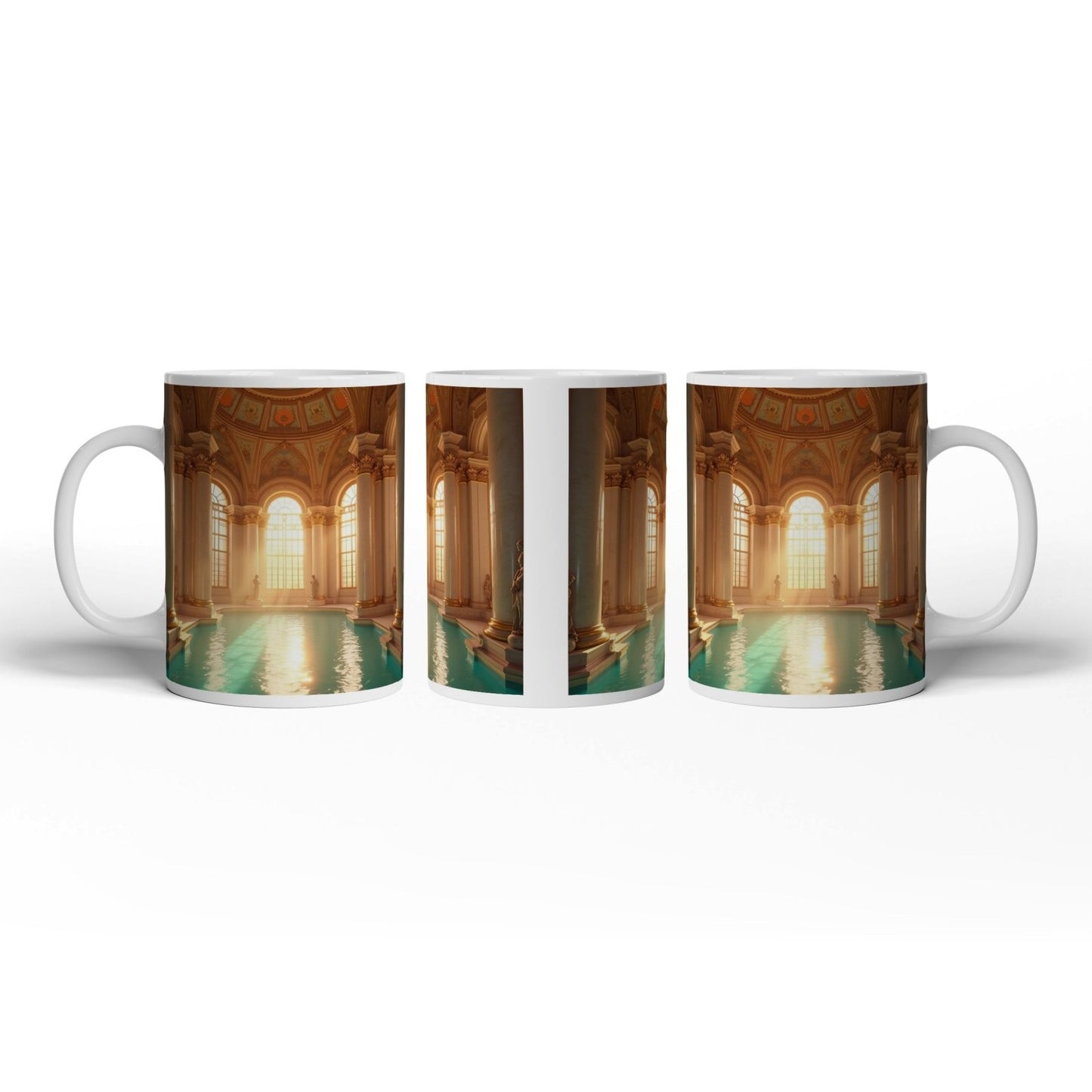 Motivtasse Ein Palast aus Licht, Marmor und glitzerndem Wasser. - deyoli