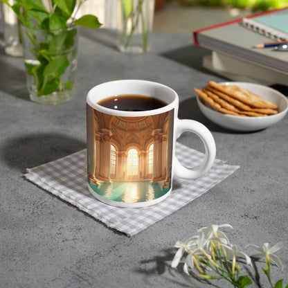 Motivtasse Ein Palast aus Licht, Marmor und glitzerndem Wasser. - deyoli