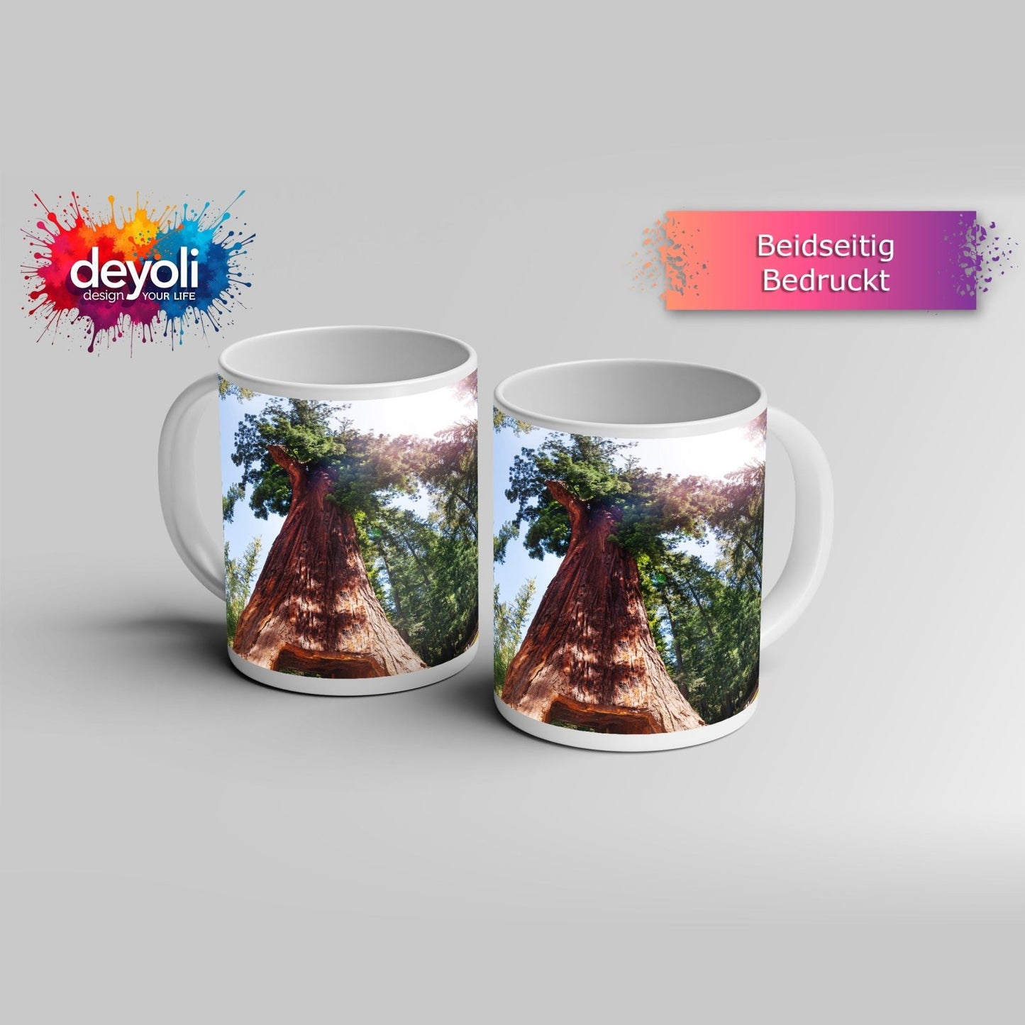 Motivtasse Ein Tor im Baum – Natur wird zur Passage. - deyoli