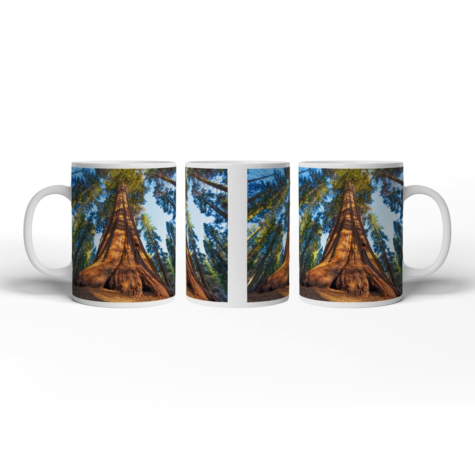 Motivtasse Ein Waldgigant im Lichtspiel des Morgens. - deyoli