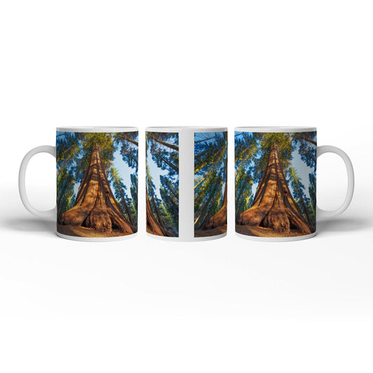 Motivtasse Ein Waldgigant im Lichtspiel des Morgens. - deyoli