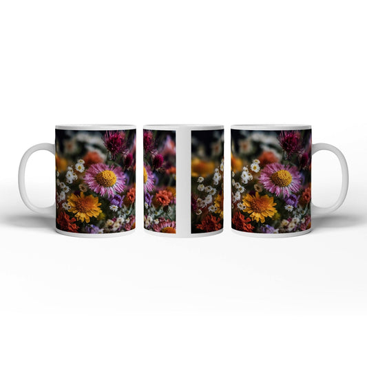 Motivtasse Ein wildes Blütenmeer, kraftvoll in Farbe und Form. - deyoli