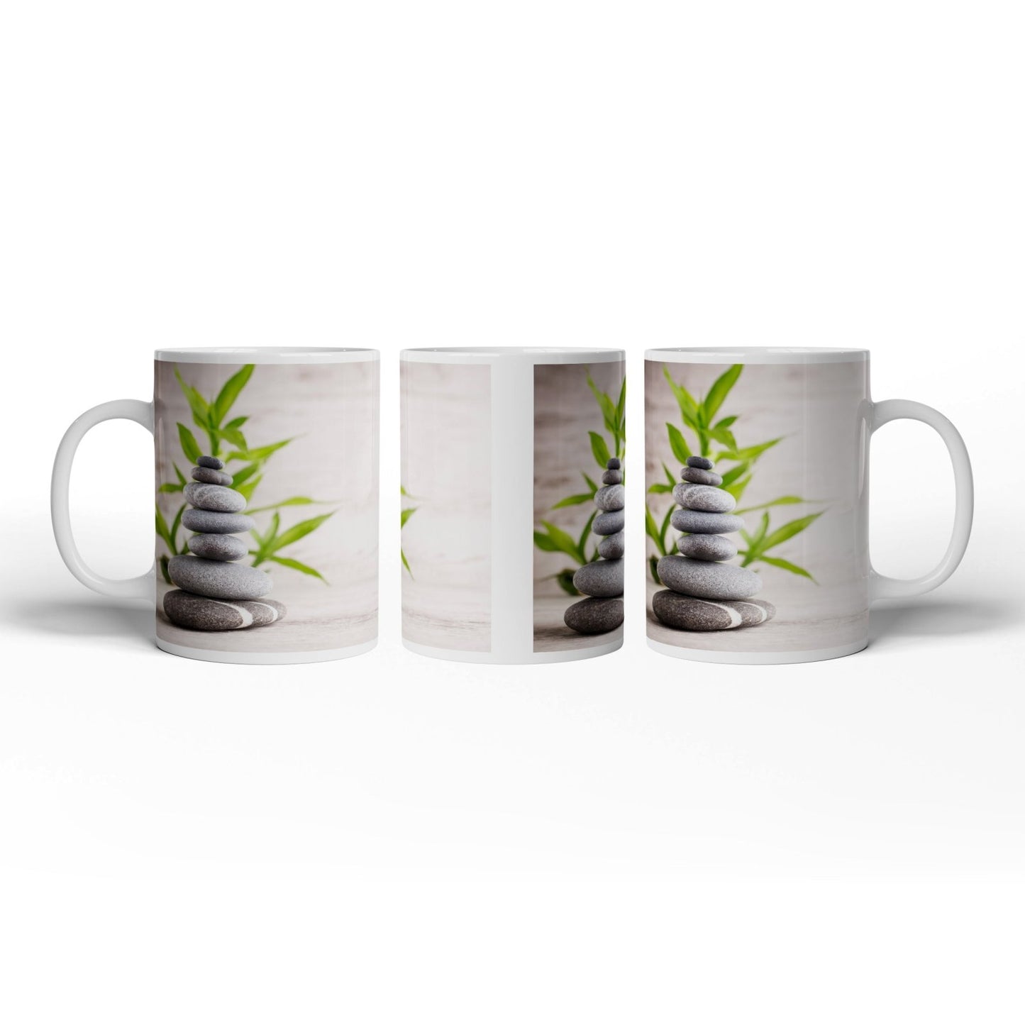 Motivtasse Eleganz der Stille – Harmonie in geschichteter Form. - deyoli