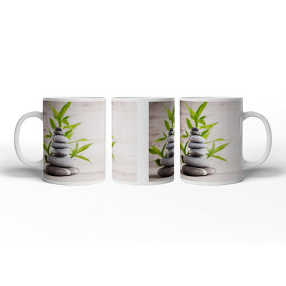 Motivtasse Eleganz der Stille – Harmonie in geschichteter Form. - deyoli