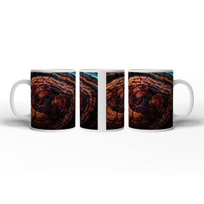 Motivtasse Feurige Maserung – Natur malt in Flammenfarben. - deyoli