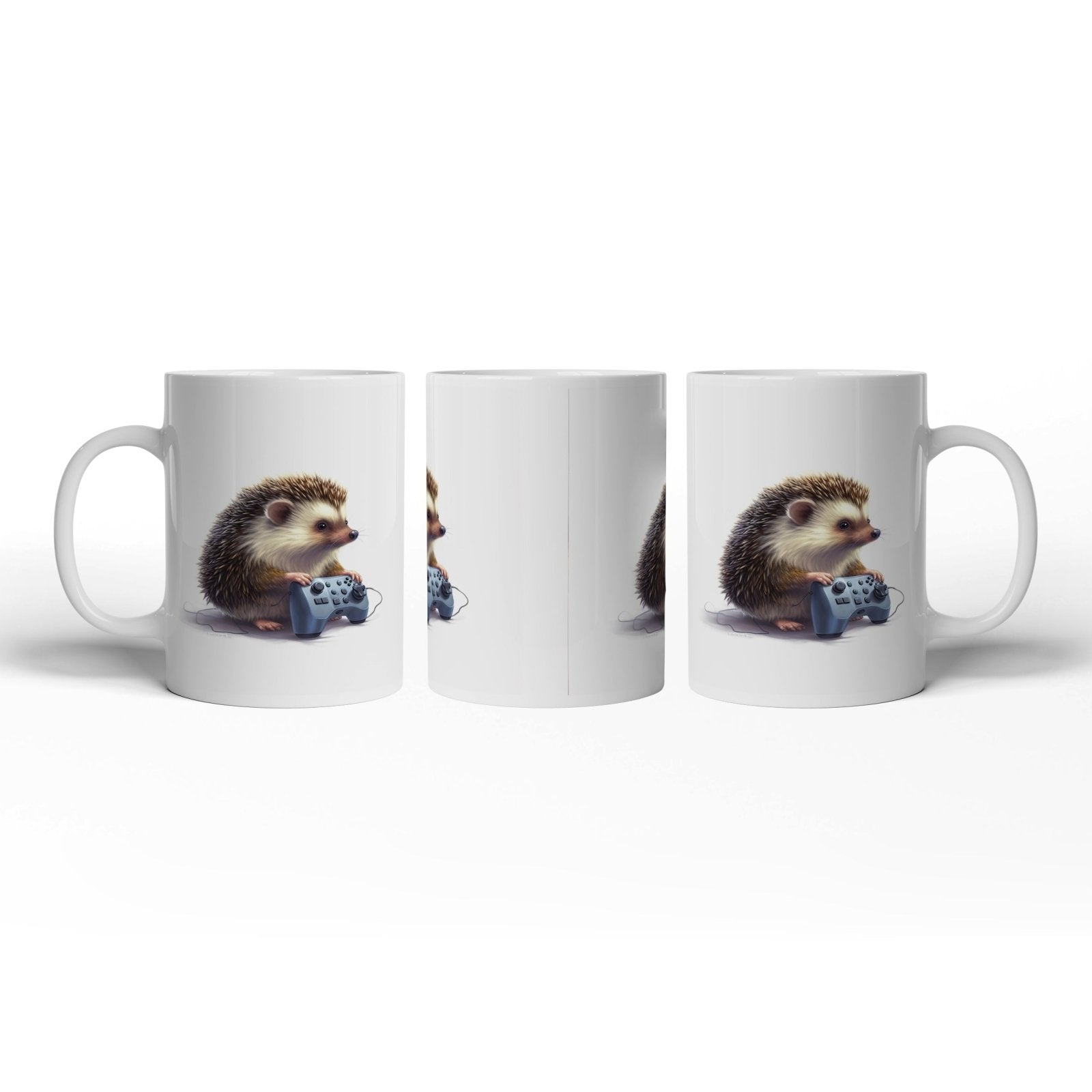 Motivtasse Gamer - Igel – stachlig, fokussiert, controllerfest im Griff. - deyoli