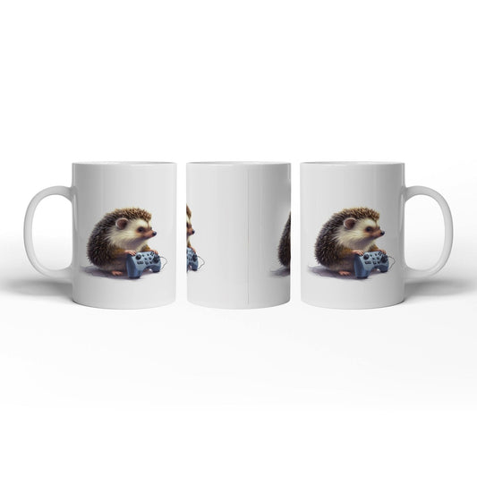Motivtasse Gamer - Igel – stachlig, fokussiert, controllerfest im Griff. - deyoli