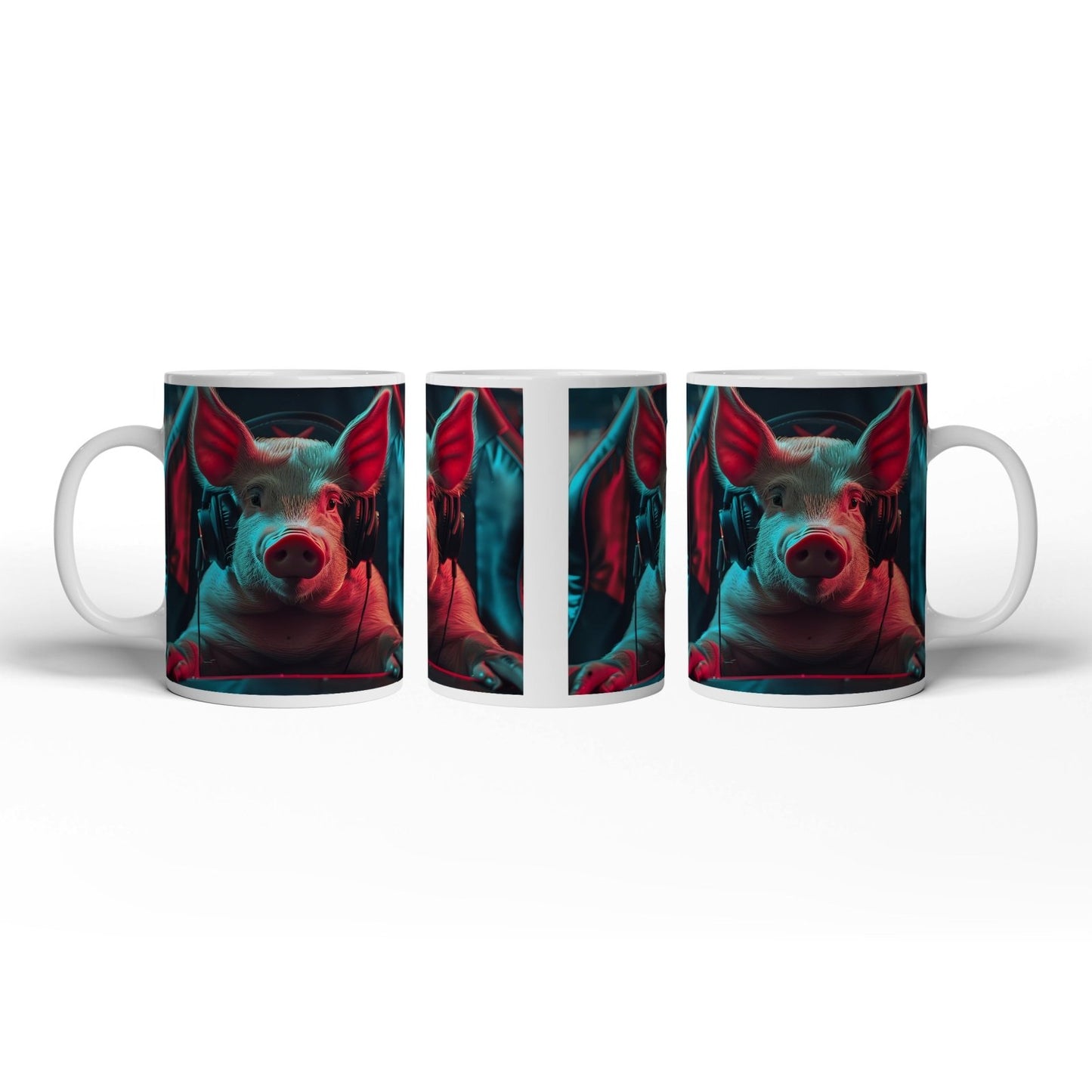 Motivtasse Gamer - Schwein – bereit für das nächste große Match. - deyoli