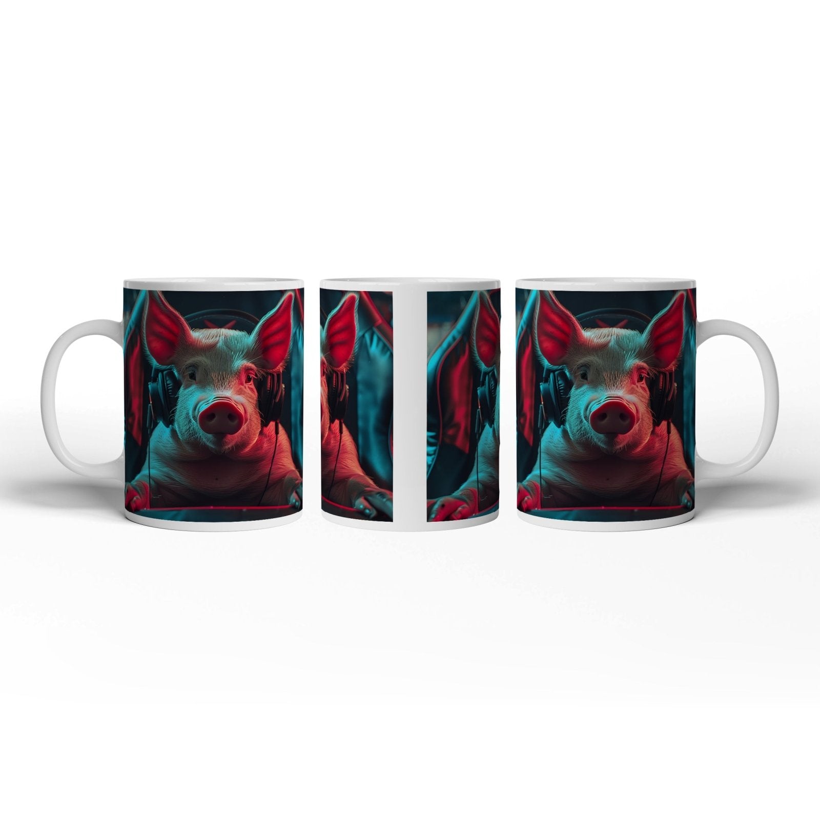 Motivtasse Gamer - Schwein – bereit für das nächste große Match. - deyoli