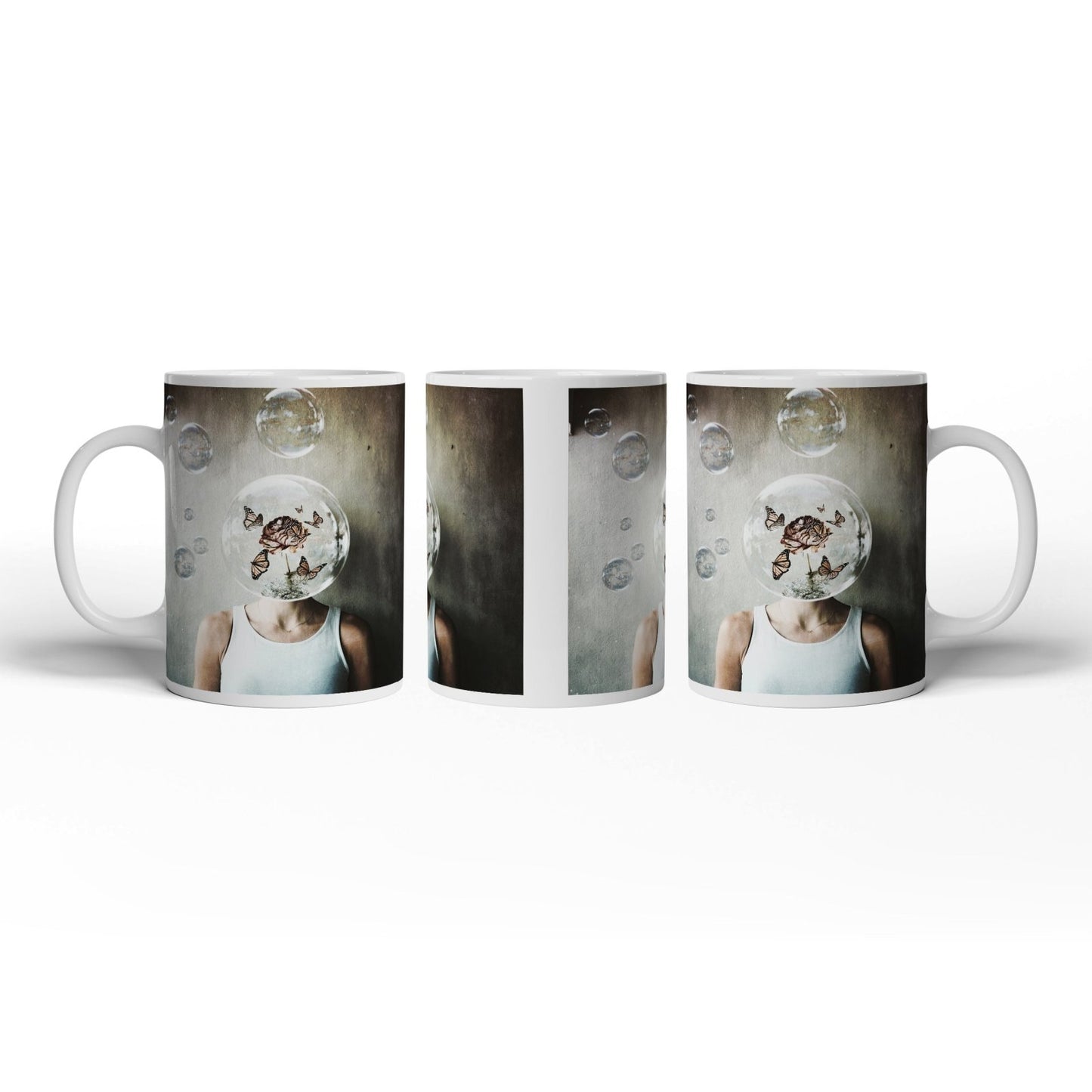 Motivtasse Gedanken wie Seifenblasen – flüchtig, schön, surreal. - deyoli