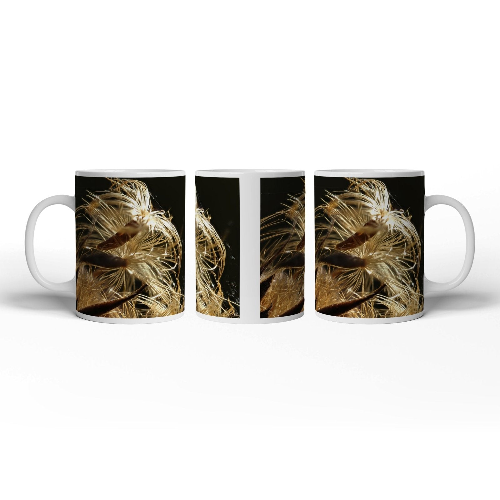 Motivtasse Goldener Flaum im Licht – zartes Spiel der Natur. - deyoli
