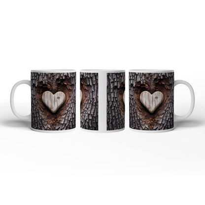 Motivtasse Handwerk der Natur – geschnitzte Liebe im Baumherz. - deyoli