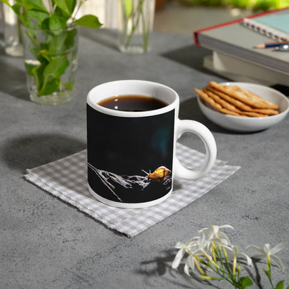Motivtasse Im Licht der Stille kriecht die Zeit auf weichem Grund. - deyoli