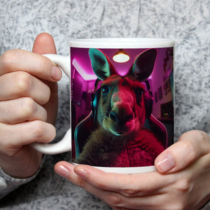 Motivtasse Känguru - Zock – bereit für jedes virtuelle Rennen. - deyoli