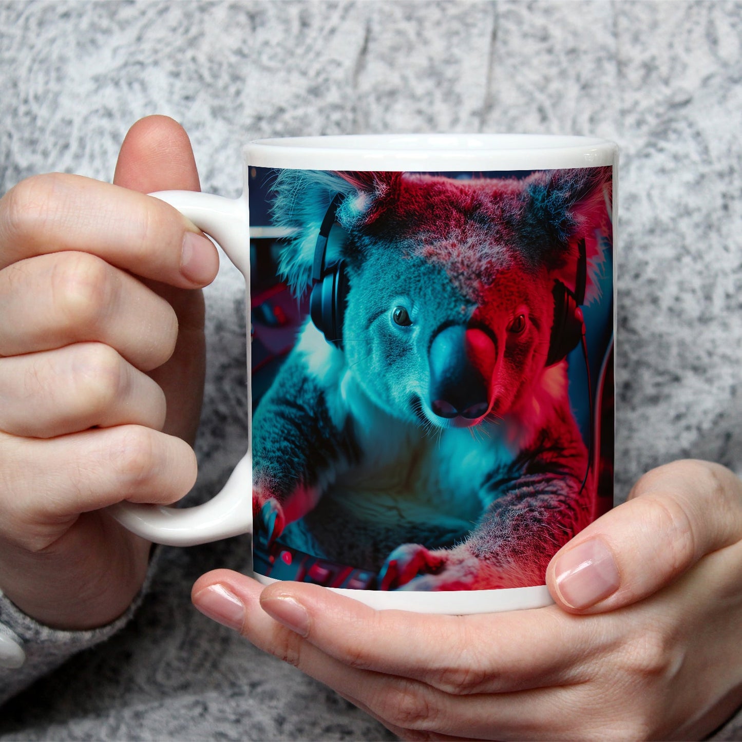 Motivtasse Koala im Fokus – Gaming ist hier kein Spiel, sondern Kunst. - deyoli
