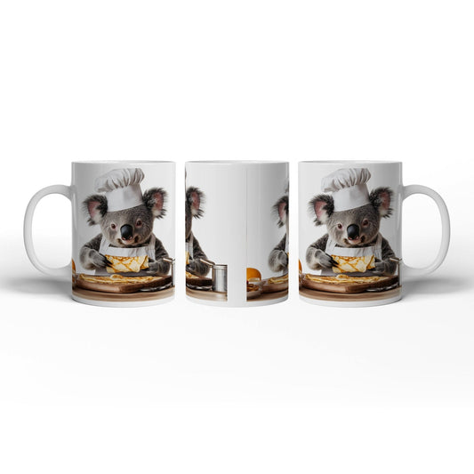 Motivtasse Koala - Koch zaubert Pfannkuchen mit Liebe und Präzision. - deyoli