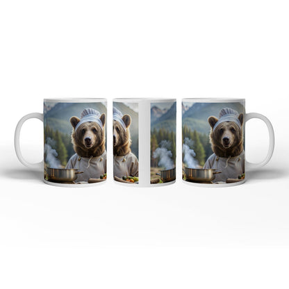 Motivtasse Kochbär in den Bergen – Natur trifft auf feine Küche. - deyoli