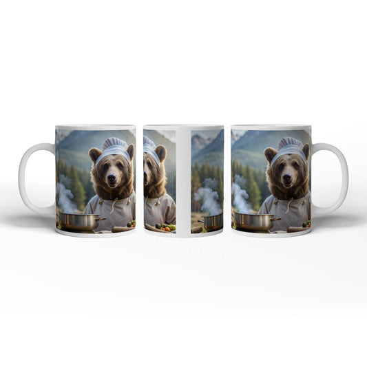 Motivtasse Kochbär in den Bergen – Natur trifft auf feine Küche. - deyoli
