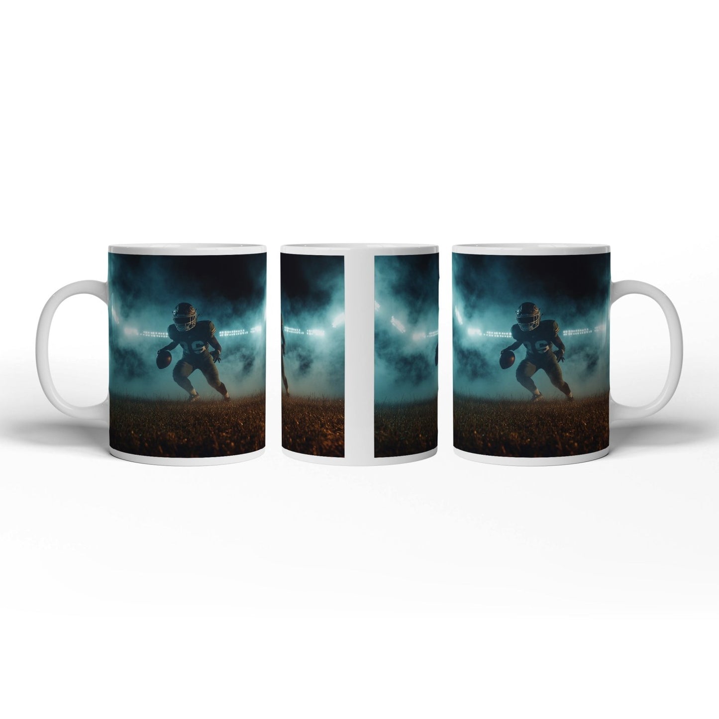 Motivtasse Kraft in Bewegung – ein Moment vor dem großen Spiel. - deyoli