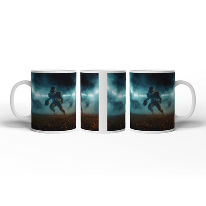 Motivtasse Kraft in Bewegung – ein Moment vor dem großen Spiel. - deyoli