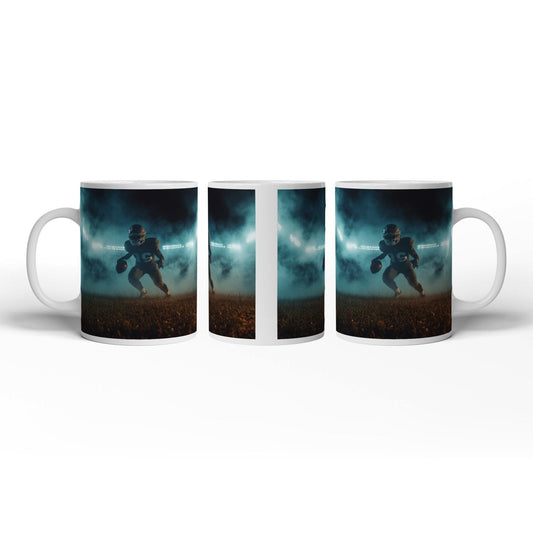 Motivtasse Kraft in Bewegung – ein Moment vor dem großen Spiel. - deyoli