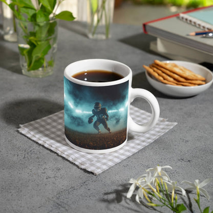 Motivtasse Kraft in Bewegung – ein Moment vor dem großen Spiel. - deyoli