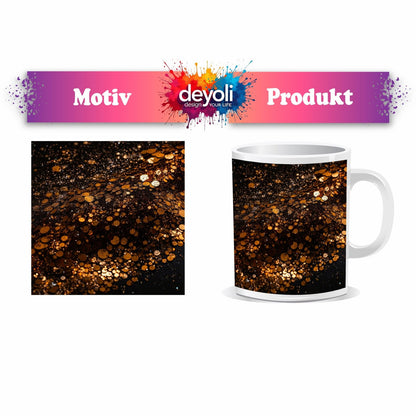 Motivtasse Kupferglanz wirbelt durch ein Sternenmeer der Nacht. - deyoli